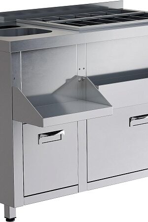 Барная станция RESTOINOX БСЗ1-12/7-02 с ящиками