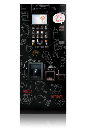 Аппарат вендинговый для горячих напитков Unicum Rosso Touch To Go (2 кофе + 4 растворимых + сахар)